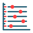 gráfico de dispersión icon