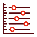 gráfico de dispersión icon