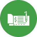 escribir cheque icon