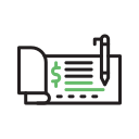 escribir cheque icon