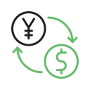 dólar a yen icon