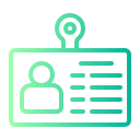 tarjeta de identificación icon