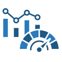 métricas de rendimiento icon