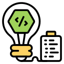 idea de codificación icon