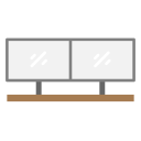 monitor dual icon