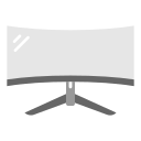 monitor curvo icon