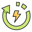 Energía renovable icon