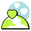 Global love icon