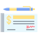 cheque bancario icon