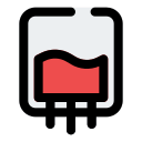 Blood bag icon