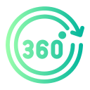 360 grados icon