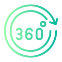 360 grados icon