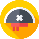 sombrero pirata icon