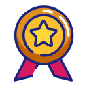 estrella de medalla icon