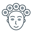 Hair curler icon