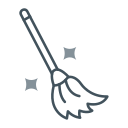 Witch broom icon