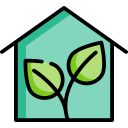 Casa sostenible icon