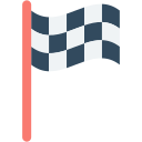 bandera de carrera icon