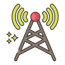 Broadcast tower icon