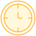 escritorio con reloj icon