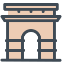 arco del triunfo icon