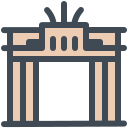 puerta de brandenburgo icon