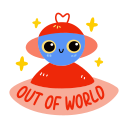 Out of 