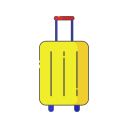 Traveling bag icon