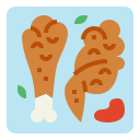 Pollo frito icon