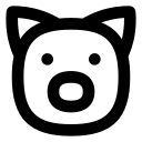 Pig face free interface icon