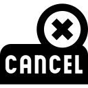 Кнопка отмены free interface icon