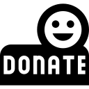 Кнопка пожертвовать free interface icon