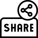Кнопка поделиться free interface icon