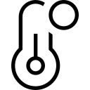 Уведомление термометра free interface icon