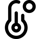 Уведомление термометра free interface icon