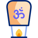 Sky lantern icon