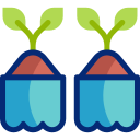 Plastic recycling icon