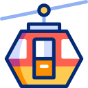 Cable car animated icon