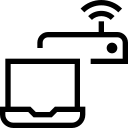 Router laptop free interface icon
