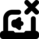 Laptop mute free interface icon