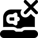 Laptop mute free interface icon