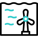 Wind power icon