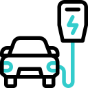 Electric car icon