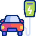 Electric car icon