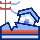 Earthquake damage icon