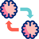 Brain process icon