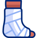 Leg cast icon