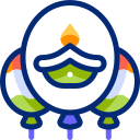 balões com vela 