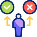 Decision making animated icon