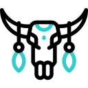 Bull skull icon